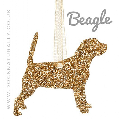 Beagle Glitter Decoration (Choose from 11 colours or Mix)